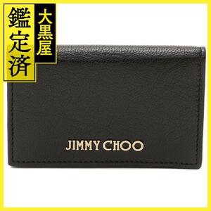 Jimmy Choo　ジミーチュウ　名刺入れ ブラック レザー　433