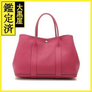 HERMES　エルメス　ガーデンパーティPM　ネゴンダ　トスカ　SV金具　□R刻印　トートバッグ【431】