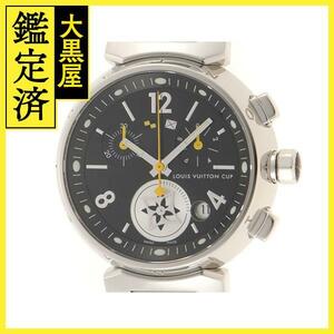 LOUIS VUITTON Louis * Vuitton tongue b-ru Rav Lee cup MM Q132G black face SS 2012 year 9 month guarantee quartz [432]