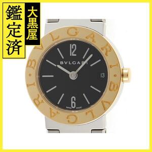 ブルガリ 腕時計 ブルガリブルガリ BB23SG ステンレス/K18イエローゴールド ブラック文字盤 クォーツ レディス 2013年保証書【472】