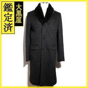 Dior　ディオール　衣類　コート　メンズ46　ブラック　カシミヤ　2147100464375　【200】