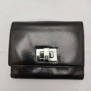 【大黒屋82】GUCCI グッチ 財布 ウォレット 二つ折財布 ブラック レザー 035 2192 2056 返品交換不可