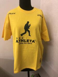 za♪17タグ付き未使用!! ATHLETA 半袖 Tシャツ 黄色 サッカー アスレタ イエロー スポーツウェア Lサイズ サッカーウェア