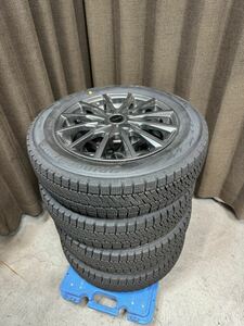 ゼ塩西w(EN) BRIDGESTONE STUDLESS BLIZZAK VRX2 155/65R14 BALMINUM アルミ スタッドレスタイヤ ブリヂストン 長野県 塩尻市 直接引取歓迎