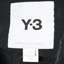 Y-3 SHADE SANDED CUPRO HOODED TOP Sサイズ ブラック GT5261 ワイスリー バックロゴキュプラフーデッドジャケット_画像5