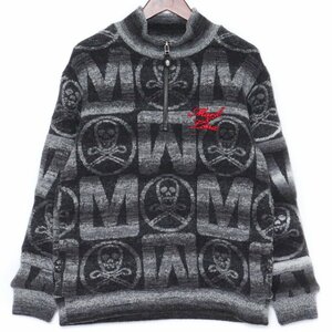 MARK&LONA METRO 1/2 ZIP KNIT JUMPER サイズ46 ブラック MLM-3D-AB08 マークアンドロナ メトロハーフジップニットジャンパー ブルゾン