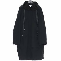 未使用 LOEWE DOUBLE PARKA サイズ48 ブラック H526Y01WAS ロエベ フーデッドパーカー ダブル_画像1