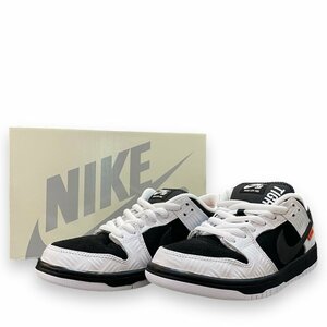 27cm NIKE SB × TIGHTBOOTH Dunk Low Pro QS Black and White FD2629-100 ナイキ タイトブース ダンク ロー プロ スニーカー