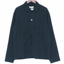 MARKAWARE WORK JACKET ORGANIC WOOL SURVIVAL CLOTH サイズ3 ダークグリーン A21C-05BL01C マーカウェア ワークジャケット_画像1