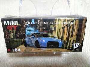 1/64 MINI GT LB☆Works NISSAN 日産　GT-R R35 リバティーウォーク ライトブルー　MGT00184-R