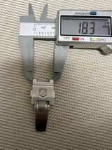 送料無料 美品　正規品　TAGHEUER　タグホイヤー カレラ　 バックル　メンズ腕時計 18.5mm 良品 _画像4