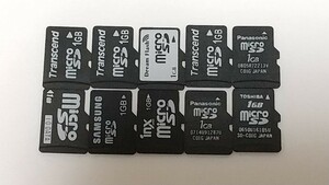 10枚セット microSDカード 1GB マイクロSDカード　used ジャンク扱い　 