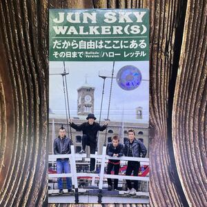 y CD 8㎝　レンタル落ち　シングルCD だから自由はここにある　JUN SKY WALKERs