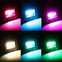 【3台】RGB50W 投光器 LED 投光器 16色 イルミネーション50W リモコン付き ステージ 調光調節 フラッド ライトアップ 3mコード付き 1年保証_画像7