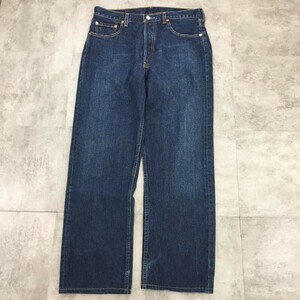 Levi's リーバイス ジーンズ 無地 メンズ ブルー 青 W32 綿100％