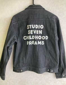 美品 STUDIO SEVEN × GU ブラック デニムジャケット