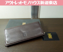 保管品 DAKS メンズ レザー 二つ折り 長財布 チョコ ブラウン DP21112 箱付 レターパック可 ダックス 札幌市 新道東店_画像1