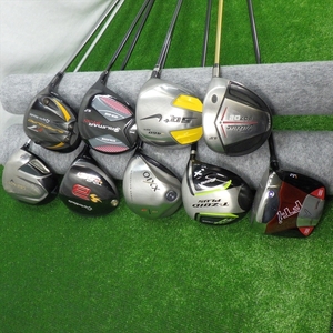 （Ａ289）ドライバー各種9本詰め合わせ　Callaway　TaylorMade　MIZUNO　NIKE　Titleist　DUNLOP　ORIMAR