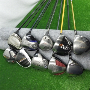 （A299）ドライバー10本詰め合わせ　TaylorMade　DUNLOP　Callaway　MIZUNO　Titleist