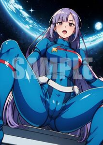 F64【10枚セット】機動戦士ガンダムZZ　ルー・ルカ　同人　ポスター　イラスト