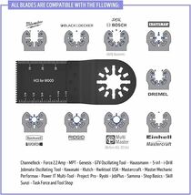 ブレードカットソー マルチツール用替刃セット 23点 日立 マキタ ボッシュ等多機種対応 木材釘金属切断 先端工具セット 鋸刃互換 電動工具_画像4