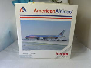 herpa 1/200 アメリカン航空 ボーイング777-200　です。