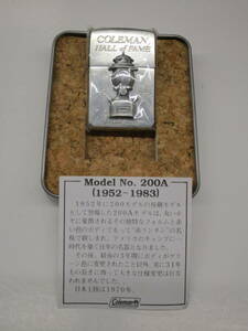 新品未使用 Coleman（コールマン）Coleman Zippo 200A Model LIMITED EDITION コールマンジッポーライター 200A 