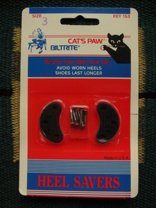 70S неиспользуемый товар CAT'S PAW /BILTRITE Vintage Cat's tsupou каблук хранитель z/ подошва чёрный / ремонт /30S40S