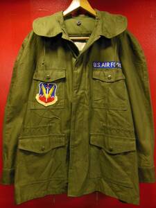 1962 year made finest quality almost dead USAF the US armed forces the truth thing cotton satin OG107 field jacket /M size /USN deck M65 M51 M47 Vintage 