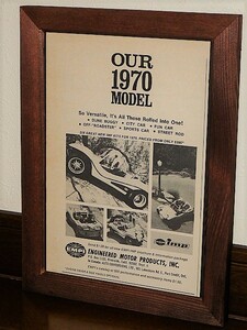 1969年 U.S.A. '60s 洋書雑誌広告 額装品 EMPI imp 1970 model 　( A5サイズ )