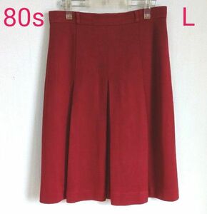 昭和レトロ スカート えんじ色 日本製 80年代 