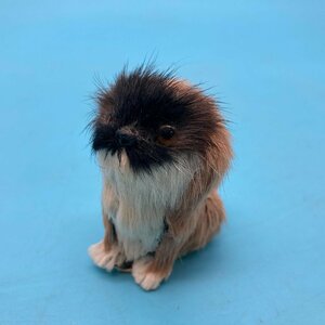 [A9109P011]peki needs miniature ornament retro antique . dog real objet d'art decoration soft toy collection material unknown Junk 