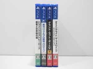 s22052-ty 【送料950円】ジャンク★4本セット PS4 グランドセフトオート5 龍が如く極他 [040-240126]