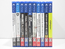 s22057-ty 送料950円】ジャンク★10本set PS4 サイバーパンク2077 グランドセフトオート5 モンスターハンターワールド他 [040-240126]_画像1