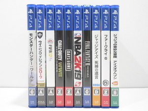 s22059-ty 【送料950円】ジャンク★10本セット PS4 ジョジョの奇妙な冒険アイズオブヘブン ファークライ6他 [040-240126]