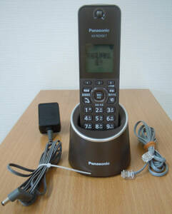 ☆美品☆Panasonic コードレス電話機　KX-FKD550-T 充電台　VE-GDS15DL-T ブラウン