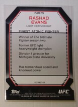 Topps 2011 UFC finest RASHAD EVANS FAR-15_画像2