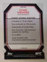 Topps 2011 UFC finest CHAD MENDES FAR-24_画像2