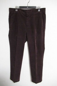 N6509:GBS Trousers（ジービーエストラウザーズ）ウエストイージーベロアパンツ/濃紫/48/ユナイテッドアローズ取扱：5