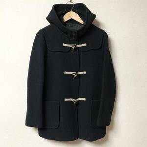  large size [UNIQLO] Uniqlo duffle coat jacket half navy blue navy lady's hood outer tops XL/Y2490BB