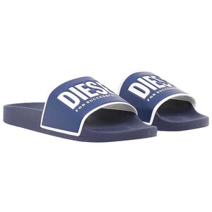 * ラスト * DIESEL ディーゼル メンズ ロゴシャワーサンダル Diesel SA-VALLA Blue / 44 *