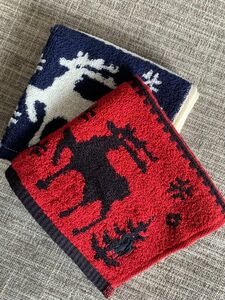 プレゼントに最適　ラルフローレン　ミニタオル　ハンドタオル　ハンカチ　メンズ　レディース　RALPH LAUREN 二枚セット