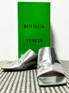 BOTTEGA VENETA シルバーサンダル 36-1/2　マチュー・フレイシー　ボッテガヴェネタ