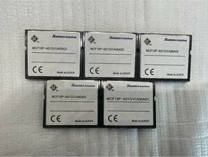 【Hagiwara Solutions】 産業用コンパクトフラッシュ 1GB CFカード MCF10P-A01GV 1GB 5枚セット
