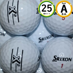 Aランク 25個 スリクソン X2 良品 ダンロップ SRIXON ロストボール 送料無料