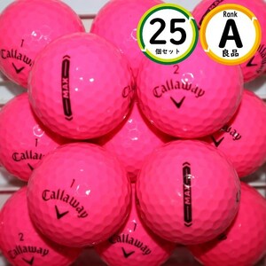 Aランク 25個 Callaway SUPER SOFT MAX ピンクカラー 良品 キャロウェイ スーパーソフト マックス ロストボール 送料無料