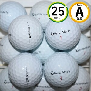 Aランク 25個 年式混合 TP5X テーラーメイド 良品 ホワイト TAYLORMADE ロストボール ゴルフボール 送料無料