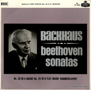 ウィルヘルム・バックハウス ベートーヴェン：ピアノ奏鳴曲第28番＆29番「ハンマークラヴィール」 LY5055
