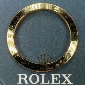 K18 YG 純正品 Daytona 16523 16528 16518 タキメーターベゼル ロレックス デイトナ ROLEX Tachymeter bezel gold 文字盤 GENUINE 750 dial