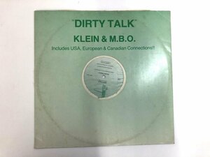 ▼　【☆LPコード　DIRTY TALK KLEIN & M.B.O.】174-02401